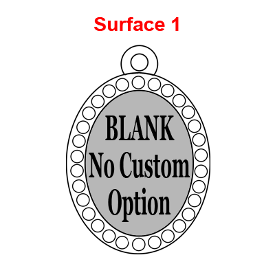 Silver-tone 1 Charm No Customization 