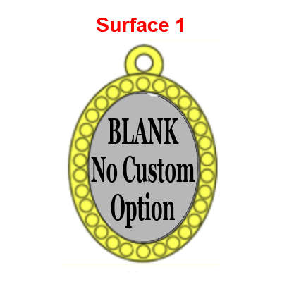 Gold-tone 1 Charm No Customization 