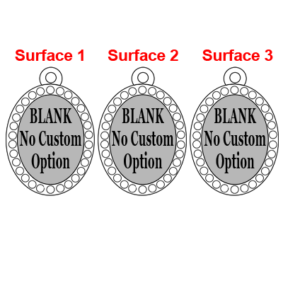 Silver-tone 3 Charms No Customization