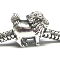 Sterling silver Leo Zodiac Bead for Pandora Troll European Charm Bracelets