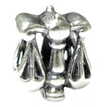 Sterling silver Libra Zodiac Bead for Pandora Troll European Charm Bracelets