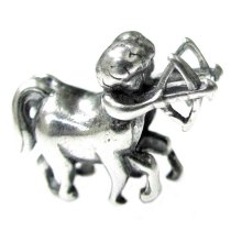 Sterling silver Sagittarius Zodiac Bead for Pandora Troll European Charm Bracelets