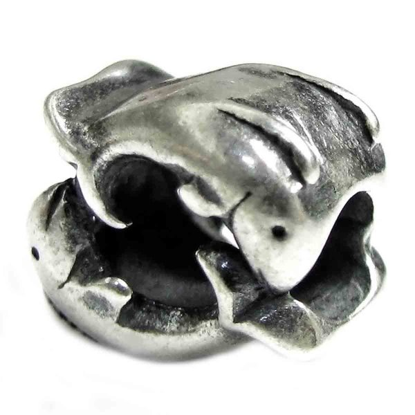 Sterling silver Pisces Zodiac Bead for Pandora Troll European Charm Bracelets