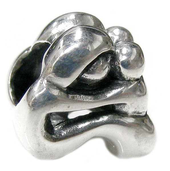 Sterling silver Mother Mom Baby Child Love Bead for Pandora Troll European Charm Bracelets