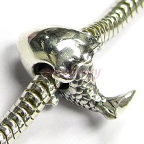 Sterling silver Little Mermaid Bead for Pandora Troll European Charm Bracelets
