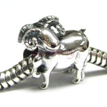 Sterling silver Aries Zodiac Bead for Pandora Troll European Charm Bracelets