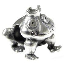 Sterling silver Frog Prince Bead for Pandora Troll European Charm Bracelets