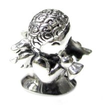 Sterling silver Angel Trumpet Triumph Screw-on Bead for Pandora Troll European Charm Bracelets