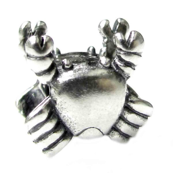 Sterling silver Cancer Zodiac Bead for European Charm Bracelets