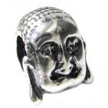 1x Sterling Silver Buddha Sakyamuni Bead for European Charm Bracelets
