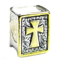 14k gold 925 Sterling Silver HOLY BIBLE Cross Inspirational Bead for Pandora European Bead charm Bracelets
