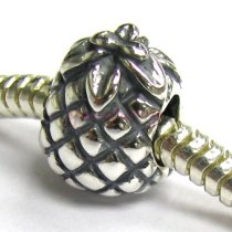Sterling Silver Fruit Pineapple for European Charm Bracelets