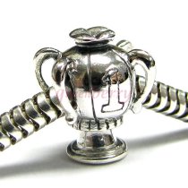 Sterling silver Winning Number 1 Trophy Bead for European Charm Bracelets