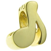 Gold 925 Sterling Silver note MUSIC Melody bead for European Charm Bracelets