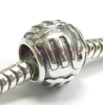 Sterling Silver Zodiac Horoscope SCORPIO Bead Tube for European Charm Bracelets