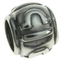 Sterling Silver Zodiac horoscope LIBRA Bead Tube for European Charm Bracelets