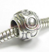 Sterling Silver Zodiac horoscope TAURUS Bead Tube for European Charm Bracelets