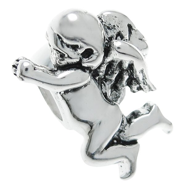 Sterling Silver LOVE ANGEL CUPID Bead for European Charm Bracelets
