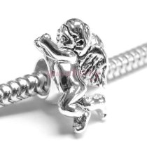 Sterling Silver LOVE ANGEL CUPID Bead for European Charm Bracelets