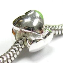 Sterling Silver Endless Love Big Heart Bead for European Charm Bracelets