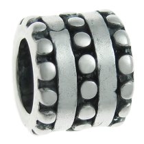 Sterling Silver Round Dot Bead Spacer for European Charm Bracelets 8mm