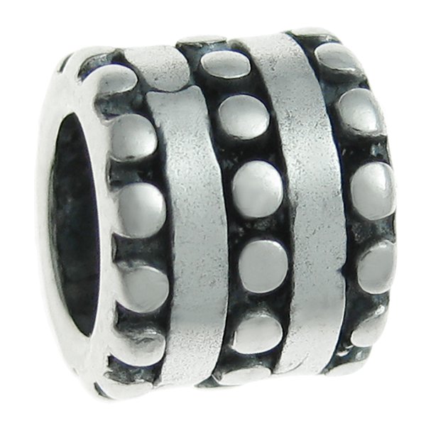 Sterling Silver Round Dot Bead Spacer for European Charm Bracelets 8mm