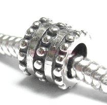 Sterling Silver Round Dot Bead Spacer for European Charm Bracelets 8mm