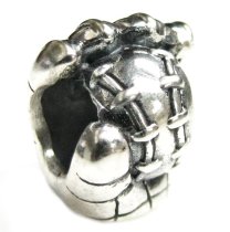 Sterling silver Baseball Mitten Glove Bead for European Charm Bracelets