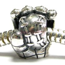 Sterling silver Baseball Mitten Glove Bead for European Charm Bracelets