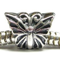 Sterling silver Bug Butterfly Bead Compatible with Pandora European Story Charm Bracelets