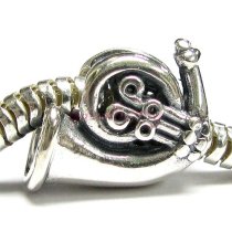 Sterling silver Musical Instruments French Horn Screw On Bead for Pandora Troll European Story Charm Bracelets