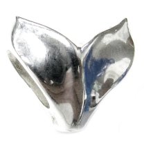 Sterling silver Whale Tail Bead for European Story Charm Bracelets