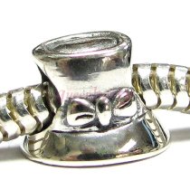 Sterling silver Bow Lady Hat Bead for European Story Charm Bracelets