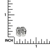 Sterling silver Cute Lovely Baby Girl Shoes Ribbon Bow Bead for European Charm Bracelets