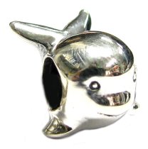 Sterling silver Cute Whale / Dolphin Mammal Bead for European Charm Bracelets