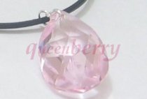 Diamond: Pink Swarovski Crystal Pendant
