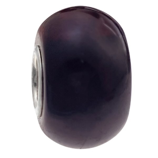 Sterling Silver Cherry Natural Baltic Amber Round Bead for European Charm Bracelets