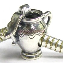 Sterling silver ZODIAC AQUARIUS Bead for European Charm Bracelets