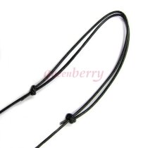 Swarovski Crystal Clear AB Snowflake pendant 25mm Black leather 1mm Choker Necklace 14" 16" 18" 20" 22" 24" Adjustable