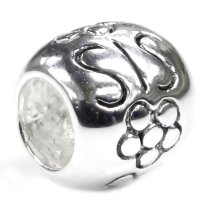 Sterling Silver Sister Flower Bead for European Charm Bracelets