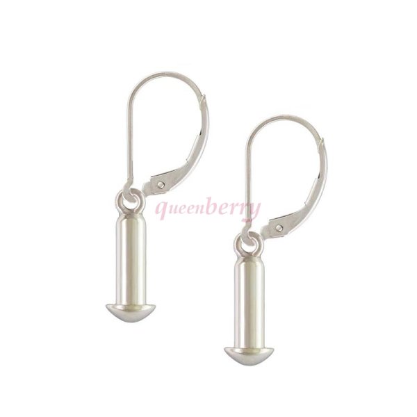 Sterling Silver Caprice Interchangeable Drop Earring Lever Back Earwires for Pandora European Bead Charm