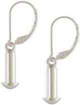 Queenberry Sterling Silver Caprice Interchangeable Drop Earrings with Lever Back for European Style Bead Charms