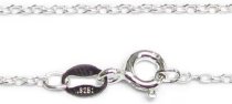 Italian Sterling Silver Oval Cable Rolo Chain With Spring Clasp 16''