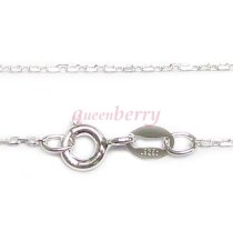 Italian Sterling Silver ANCHOR CABLE ROLO chain Necklace spring clasp 18″