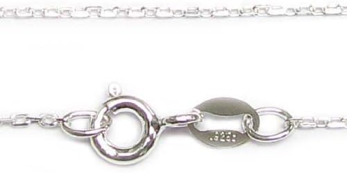 Italian Sterling Silver Anchor Cable Rolo Chain Necklace Spring Clasp 18''