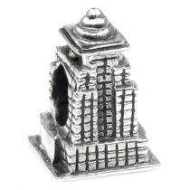 Sterling Silver America USA EMPIRE STATE Building Bead for European Charm Bracelets