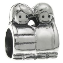Sterling Silver Cute Boy Girl Mom's Son Daughter Kid Bead for Pandora Troll European Charm Bracelets