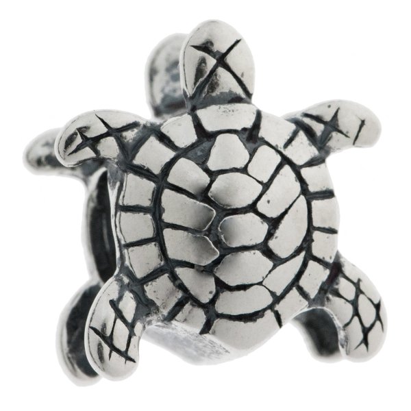 Sterling silver Sea Turtle Bead for European Charm Bracelets