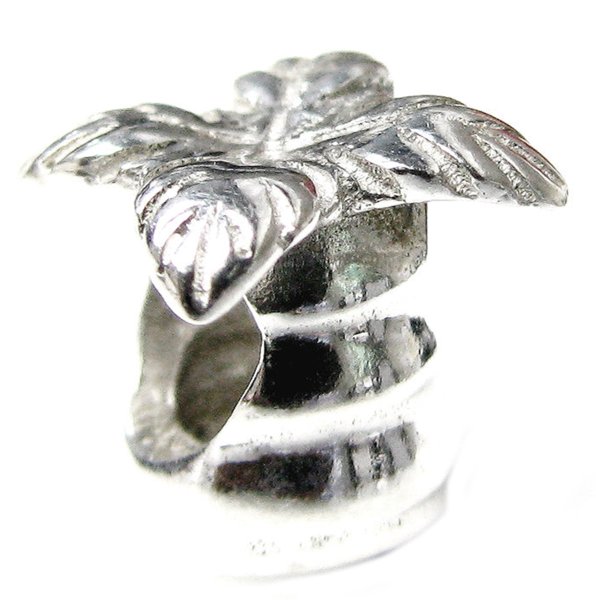 Sterling silver Beach Palm Tree bead for European Charm Bracelets