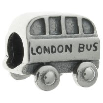 Sterling silver London Bus Bead for Pandora Troll Chamilia Biagi European Charm Bracelets